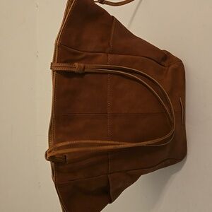 ✔️Lucky Brand Brown Leather Tulip Tote